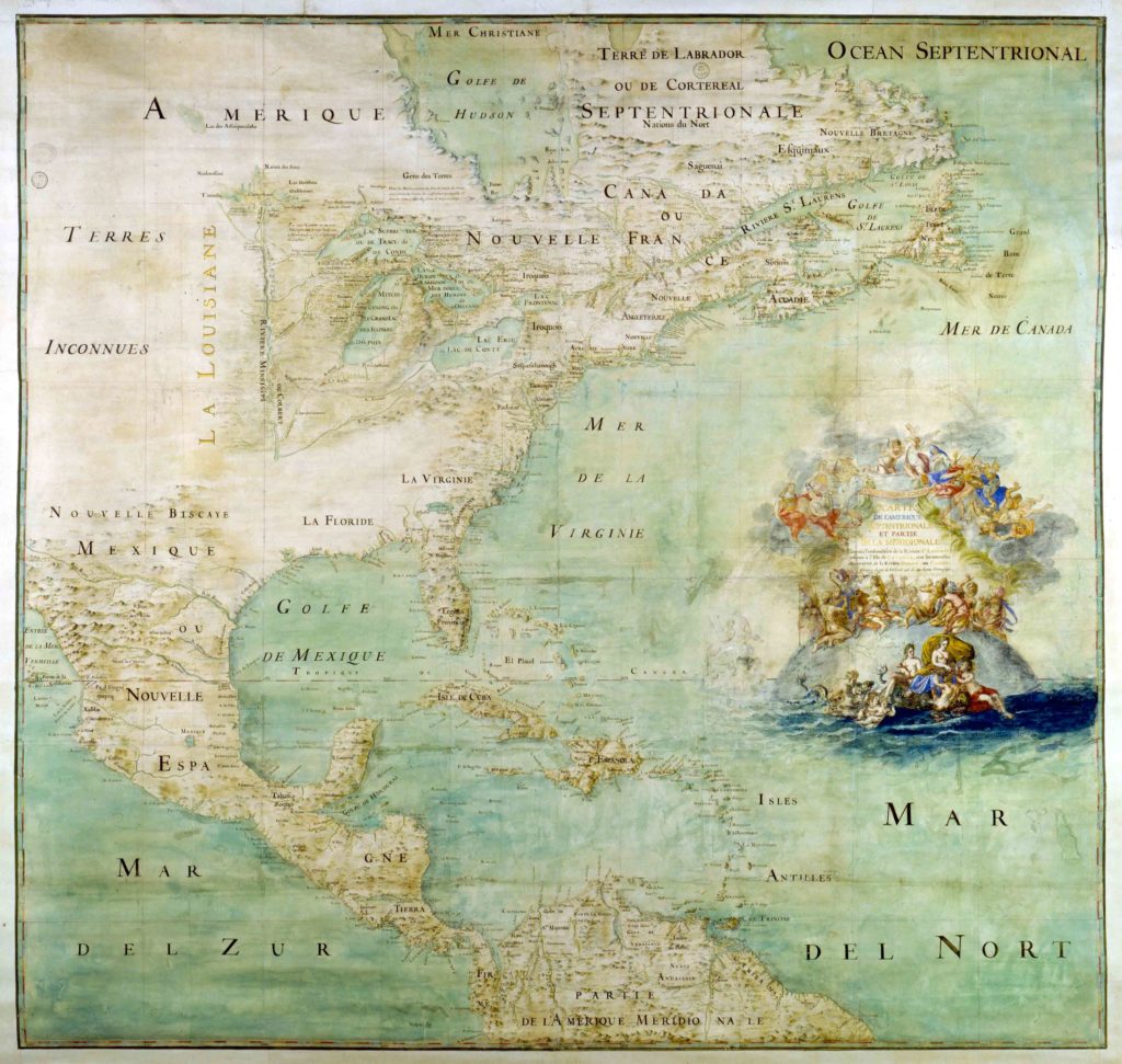 Claude Bernou map of North America